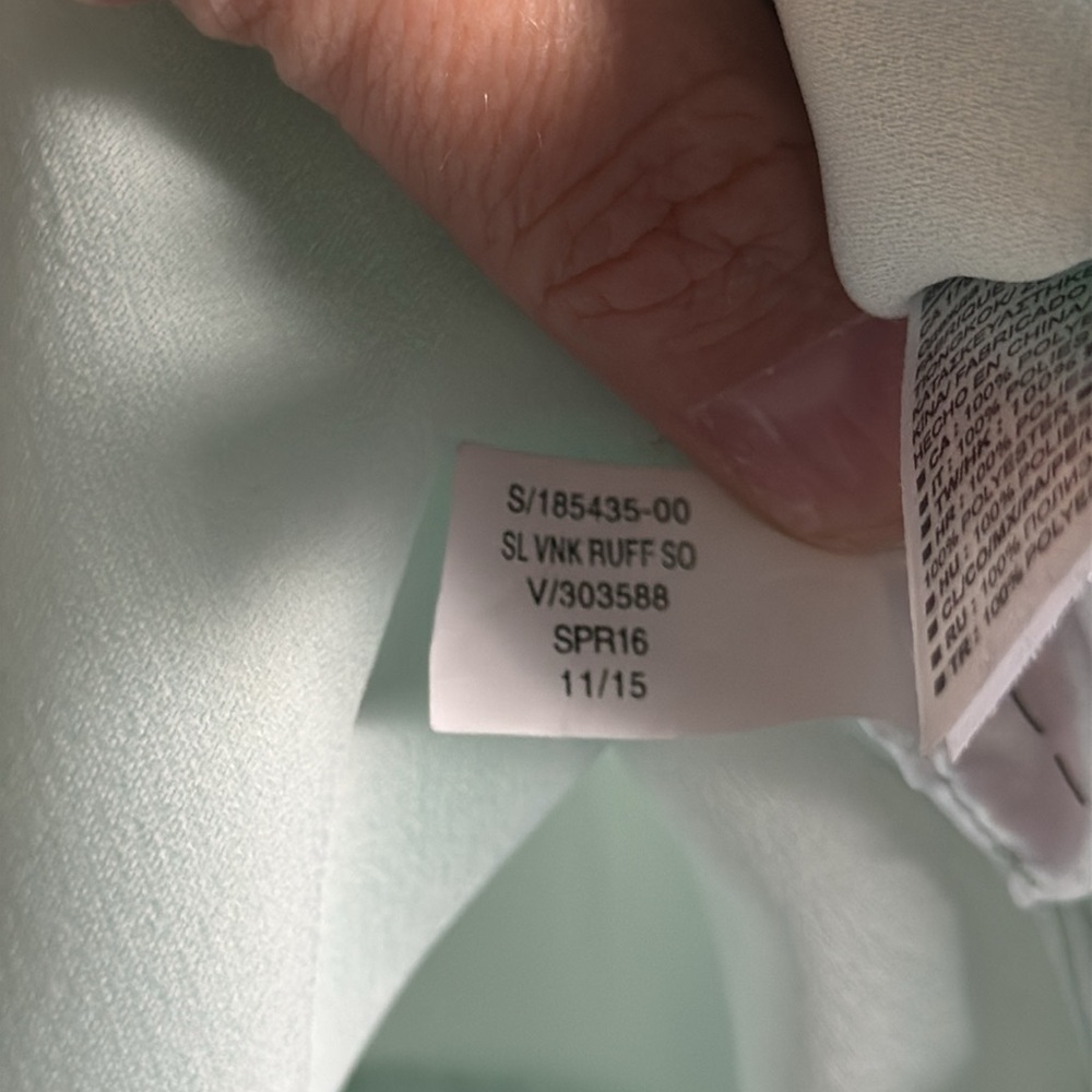 Banana Republic Mint Green Peplum Top SMALL with some flaws - Picture 4 of 8